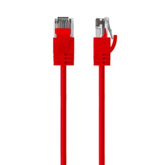 Cruxtec RF6A-015-RD Ultra-Thin CAT6A UTP Ethernet Cable Red 1m
