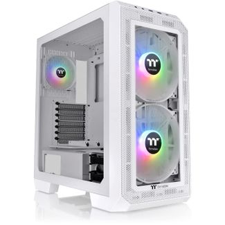 Thermaltake CA-1P6-00M6WN-00 View 300 MX ARGB Dual Front Panel E-ATX Mid Tower Case Snow Edition