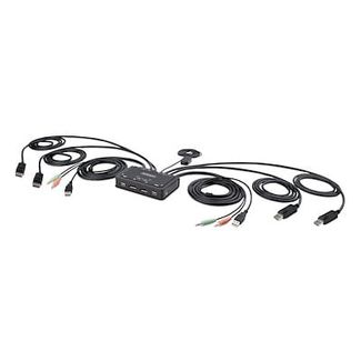 StarTech C2-DD46-UA2-CBL-KVM 2-Port Dual-Monitor DisplayPort Cable KVM Switch