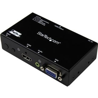 StarTech VS221VGA2HD 2x1 HDMI + VGA to HDMI Converter Switch