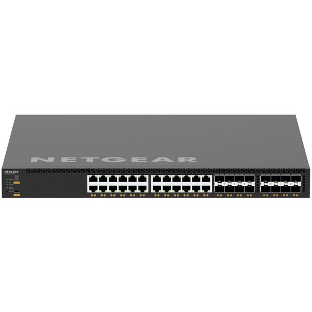 Netgear XSM4340V-100AJS 24-Port Managed Layer 3 Stackable PoE++ Switch with SFP+ and SFP28