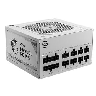 MSI MAG A850GL PCIE5 White 80+ Gold 850W Fully Modular Power Supply