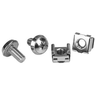 StarTech CABSCRWM620 M6 Cage Nuts and M6 Rack Screws - 20 PKG - M6 Screws & Nuts