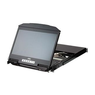 Aten CL3884NW-ATA-AU 18.5" Short Depth Full HD HDMI Single Rail LCD KVM