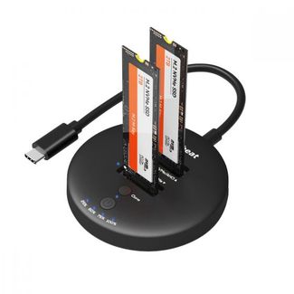 mbeat MB-HDD-M2H3CL H3 USB 3.2 Gen2x2 20Gbps Dual M.2 NVMe SSD Dock with Clone Duplicator