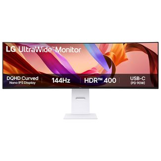 LG 49U950A-W UltraWide Dual 49" DQHD 144Hz G-Sync Compatible Nano IPS HDR10 Curved Ultrawide Monitor