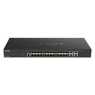 D-Link DXS-1210-28S 28-Port 10 Gigabit Smart Managed Switch with 24 SFP+ ports and 4 10GBASE-T ports