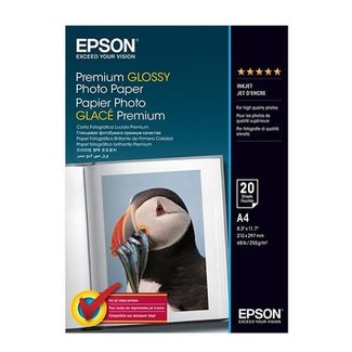 Epson C13S041287 A4 Premium Glossy Photo Paper 20 Sheets