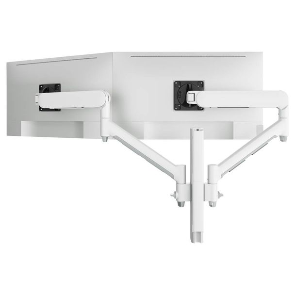 Atdec AWMS-2-D40-H-W Dual Dynamic Post Mount H White Incl. 2 x AWM-AD-W 2 x AWM-LC-W 1 x AWM-P40G-W 1 x AWM-FH-S