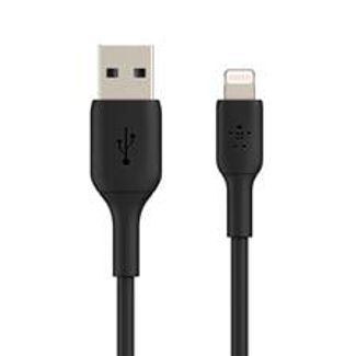BELKIN CAA002BT0MBK 15cm USB-A TO LIGHTNING CHARGE/SYNC CABLE, MFi, BRAIDED, BLACK, 2 YRS