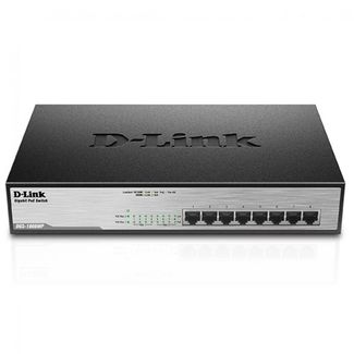 D-Link DGS-1008MP 8-Port Gigabit PoE Unmanaged Switch