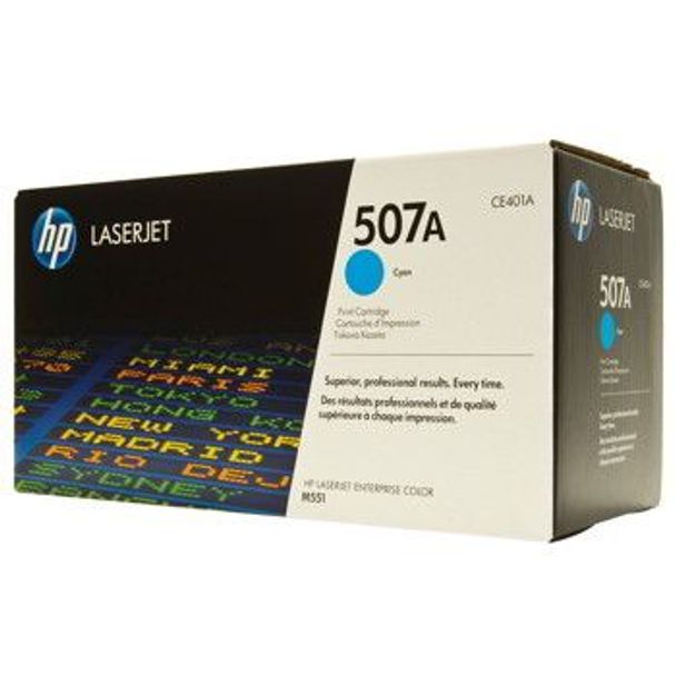 HP 507A Cyan Original LaserJet Toner Cartridge (CE401A)