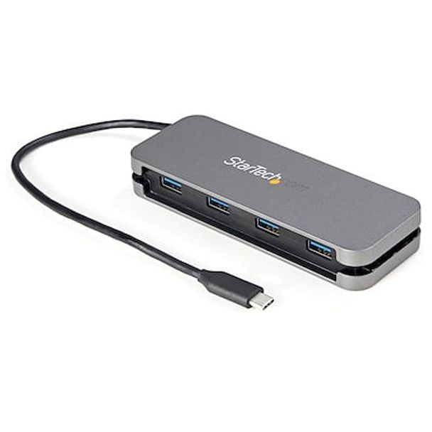 StarTech HB30CM4AB 4 Port USB C Hub 5Gbps - 4A - 11in Cable