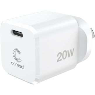 Comsol WCC202W USB-C Wall Charger 20W White