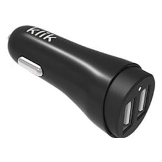 Klik KUCD34BK Dual Port USB Car Charger 17W - Black
