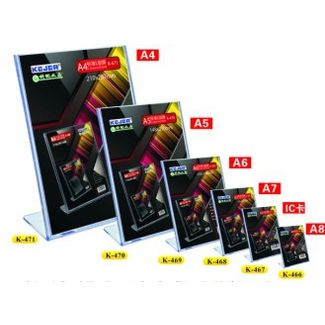 L-Shape Slanted Sign Holder A6 Portrait - K469