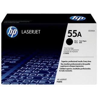 HP CE255A 55A LaserJet Black Toner Cartridge