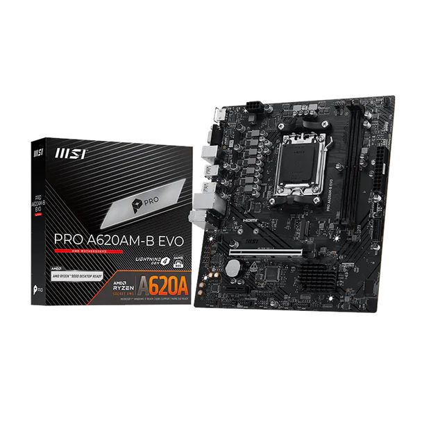 MSI PRO A620AM-B EVO AM5 mATX Motherboard