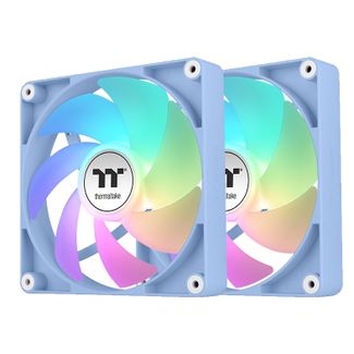 Thermaltake CL-F202-PL12BU-A CT120 120mm ARGB Sync Performance PWM Fan Hydrangea Blue Edition 2-Pack