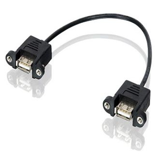 Alogic USB2-FF-WP 15cm USB2.0 Wall Plate Mech - Female to Female