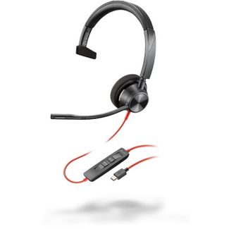 Poly 8X216AA Blackwire 3310 Monaural Microsoft Teams Certified USB-C Headset +USB-C/A Adapter