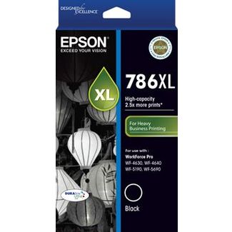 Epson C13T787192 #786XL Ink CartridgeBlackC13T787192