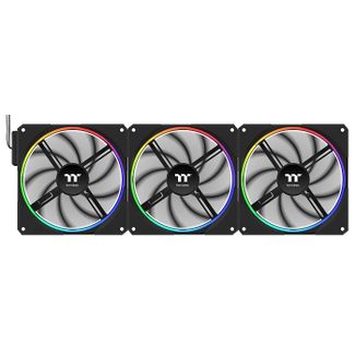 Thermaltake CL-F208-PL14SW-A TS140 EX PWM RGB 140mm Black Fan 3 Pack