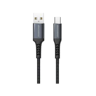Rockrose RRCS07C Powerline AC 3A 1M USB-C Fast Charge & Data Sync Cable