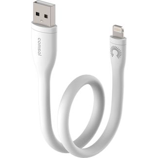 Comsol ALSBWH 25cm Lightning to USB Cable Silicone White