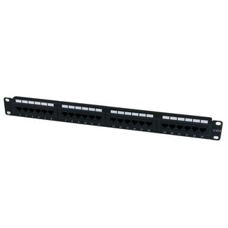 StarTech C6PANEL24 24 Port 1U Rackmount Cat6 Patch Panel