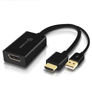 Alogic HDDPU-ACTV HDMI Male to DisplayPort Female Adapter with USB Cable