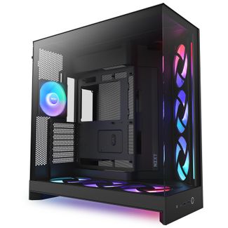 NZXT CM-H92FB-P1 H9 RGB+ Flow Tempered Glass Mid-Tower E-ATX Case Black