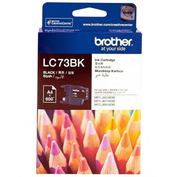 Brother LC73BK BLACK HIGH YIELD INK Cartridge UP TO 600 PAGES