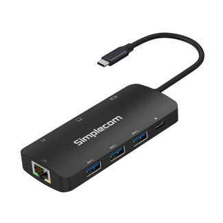 Simplecom CHT580 USB-C Superspeed 8 in 1 Multiport Hub Adapater HDMI 2.0 Docking Station