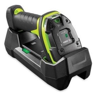 Zebra LI3678-SR3U-42A0S1W LI3678 Black/Industrial Green Standard Range 1D Handheld Rugged Barcode Scanner Kit