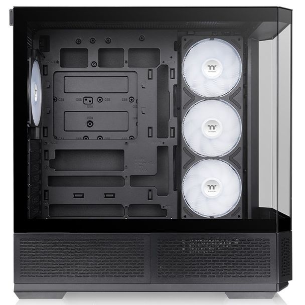 Thermaltake CA-11N-00M1WN-00 View 370 Tempered Glass ARGB Mid Tower ATX Case Black