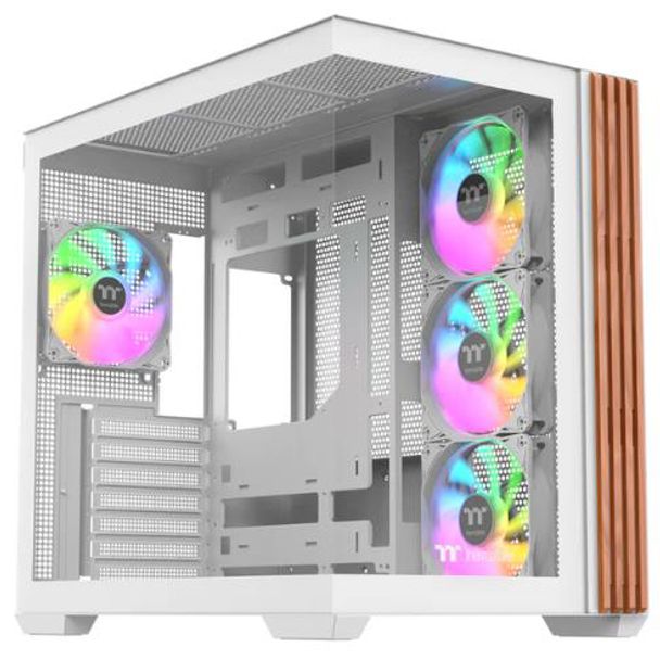 Thermaltake CA-1Z2-00M6WN-WS View 380 WS ARGB Mid Tower ATX Case Snow Wood Edition