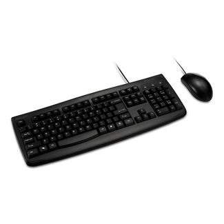 Kensington K70316US Pro Fit Washable Wired Keyboard & Mouse Combo Black