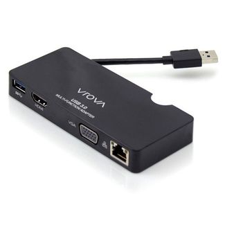 Alogic VU3DUP VROVA USB 3.0 Universal Portable Docking Station - HDMI or VGA/Gigabit Ethernet / USB 3.0