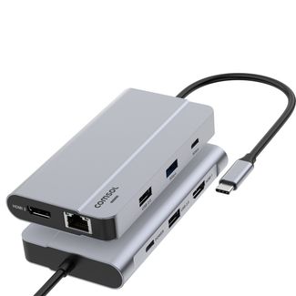 Comsol CM24HSM Dual Monitor USB-C 9 Port Dock