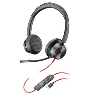 Poly 8X223AA Blackwire 8225 UC ANC Stereo USB-C Business Headset with USB-C/A Adapter