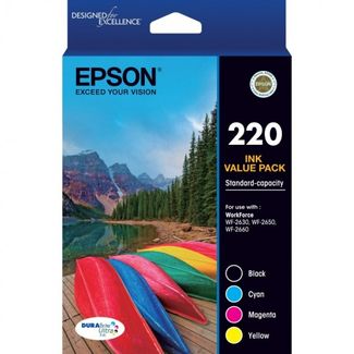 Epson C13T293692 220 4 Colour Standard Value Pack (Black Cyan Magenta Yellow)