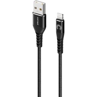 Comsol ALKVBK 1.2m USB-A to Lightning Cable Reinforced with Aramid Fibre Black
