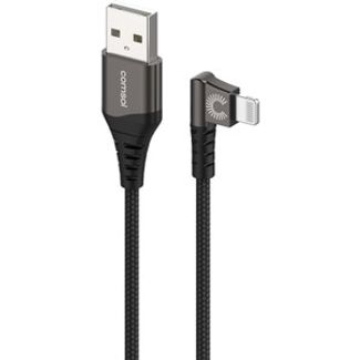 Comsol ALRA12BK 1.2m USB-A to Right Angle Lightning Cable Black