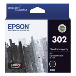Epson C13T01W192 302 Standard Capacity Claria Premium Photo Black Ink Cartridge