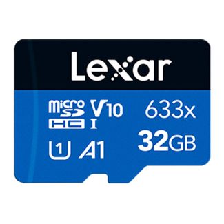 Lexar LMS0633032G-BNNNG 32GB High-Performance 633x MicroSDHC/SDXC UHS-I Blue Memory Card