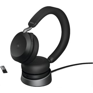 JABRA 27599-999-989 WIRELESS EVOLVE2 75 MS BLUETOOTH HEADSET W/ CHARGING STAND+USB-A + 3.5MM + LINK