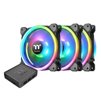 Thermaltake CL-F072-PL12SW-A Riing Trio 12 LED RGB Radiator Fan TT Premium Edition (3-Fan Pack)