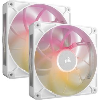 Corsair CO-9051040-WW RX MAX RGB Series iCUE LINK RX140 MAX RGB 140mm Case Fan 2-Pack White