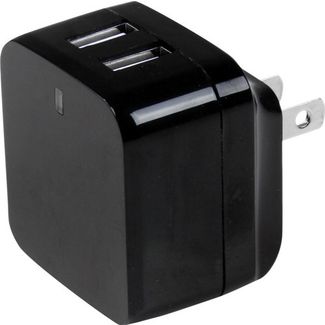 StarTech USB2PACBK Dual Port USB Wall Charger 17W 3.4A